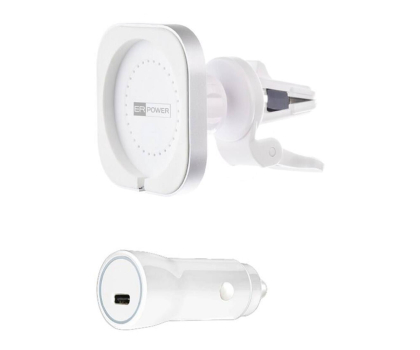 Uchwyt do telefonów ER POWER uchwyt do ładowarki MagSafe + ładowarka 20W USB-C PD